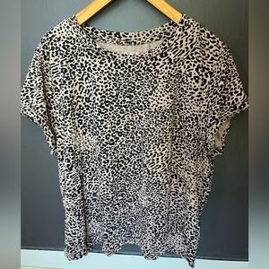 LOFT cheetah leopard animal print tee, XL